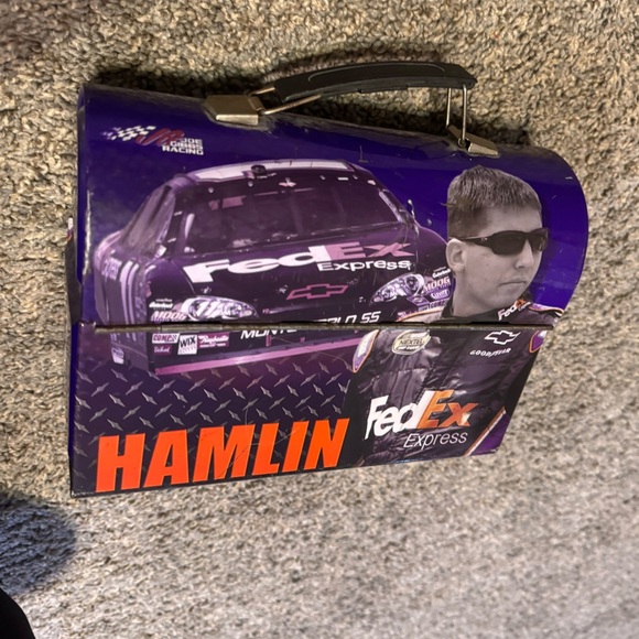Denny Hamlin #11 FedEx Freight metal lunchbox vintage metal - Picture 6 of 7